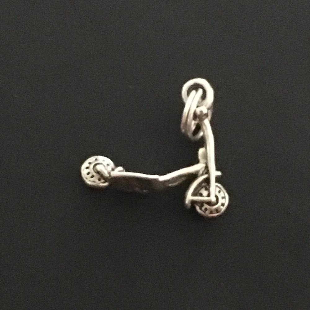 Sterling Scooter Charm
